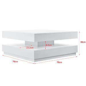 TABLE basse pivotante, modèle ATON, blanche