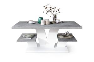 Table basse design multifonction ALTEN avec plateaux – 110 x 60 cm