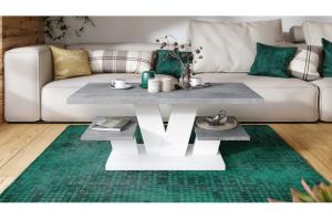 Table basse design multifonction ALTEN avec plateaux – 110 x 60 cm