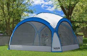 TONNELLE , tente 460 cm, éclairage led solaire, bleu