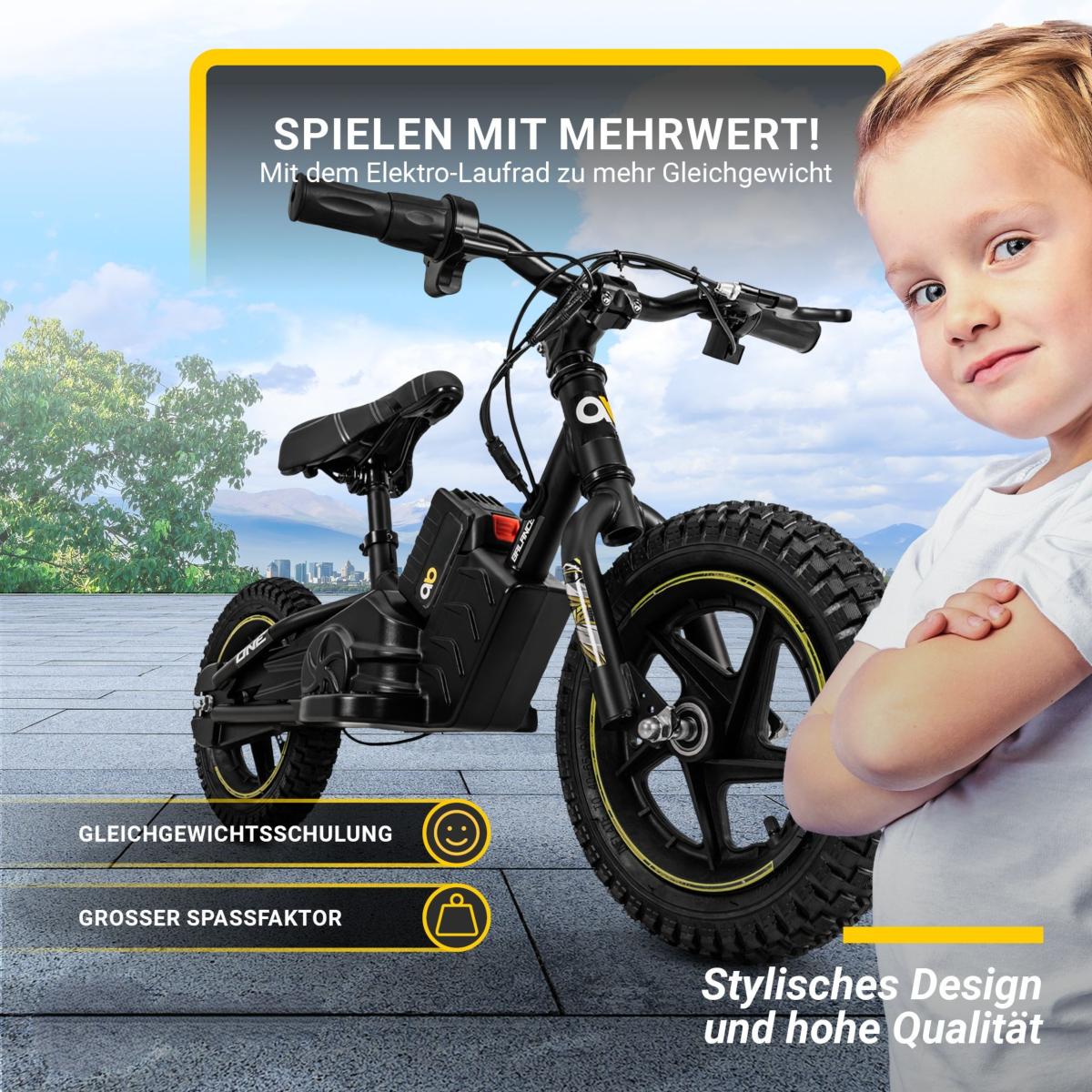 YBIKE draisienne pour Enfants de 3 à 5 Ans, vélo d'équilibre électrique  avec siège réglable, vélo électrique pour Enfants de 12 Pouces pour Enfants  garçons et Filles : : Jeux et Jouets