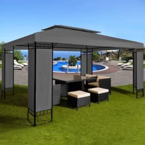 TONNELLE de jardin 3 x 4 M, anthracite