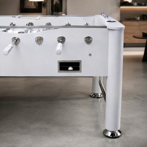 BABY-FOOT, design blanc, 85 kg, barres télescopiques