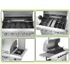 BARBECUE de luxe INOX, 7 brûleurs, complet avec accessoires