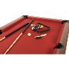 BILLARD PRO 6 Ft, Bois marron, tapis rouge