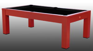 BILLARD 8 Ft bois massif rouge, ardoise avec plateau table, LUCIFER