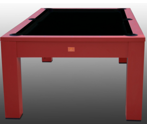 BILLARD 8 Ft bois massif rouge, ardoise avec plateau table, LUCIFER