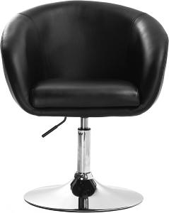 Fauteuil Design club, coloris cuir noir