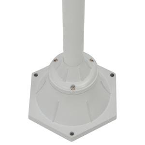 LAMPADAIRE BLANC, lampe jardin extérieur 2 têtes