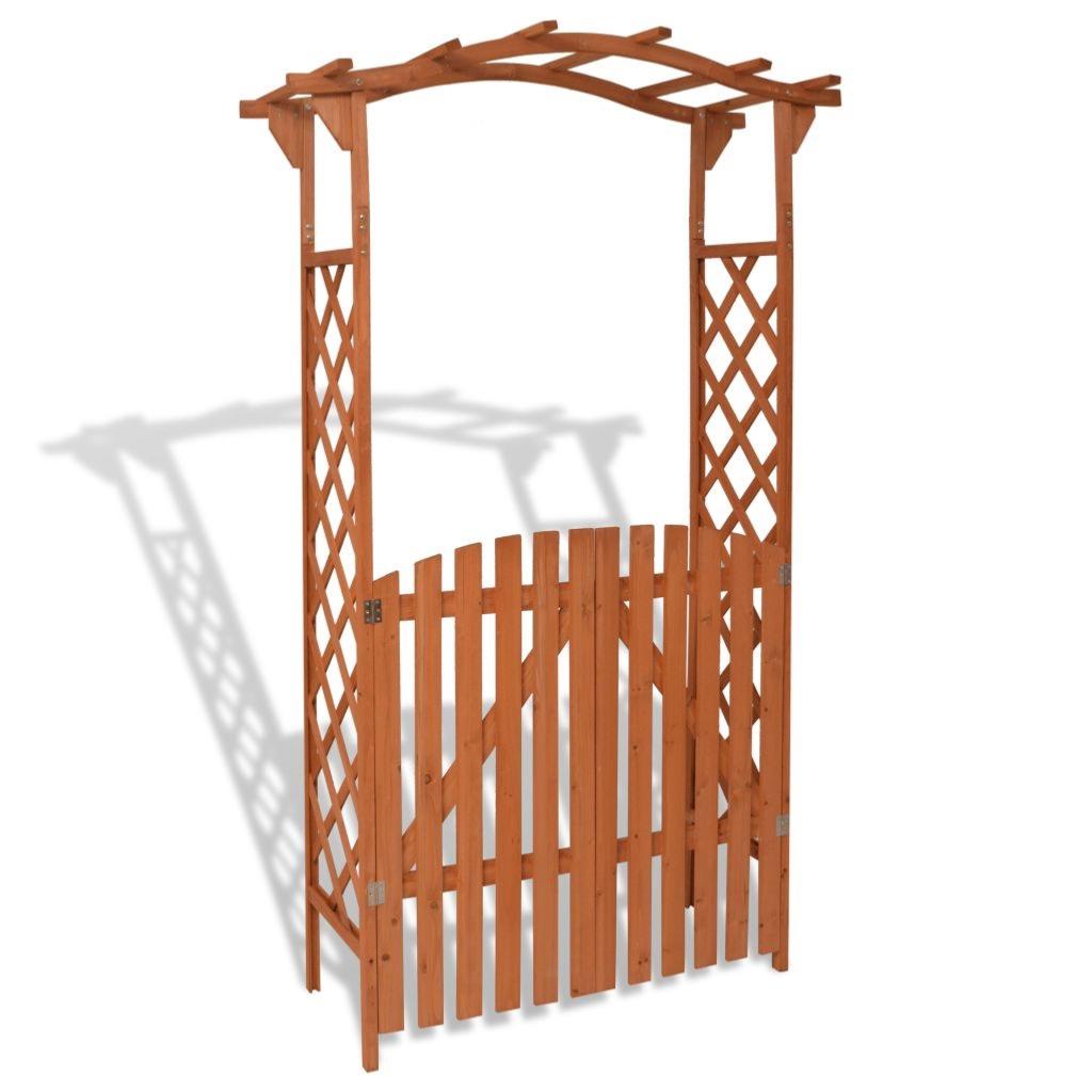 Pergola arche de jardin arche bois 225 x 120 x 60 cm