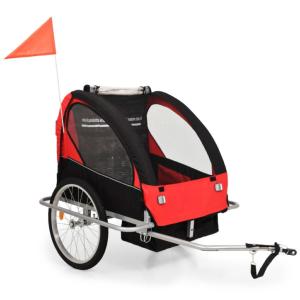 REMORQUE / jogger pour vélo 2 pers, 2 en 1