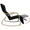 Rocking Chair moderne, avec repose-pieds, 3 coloris
