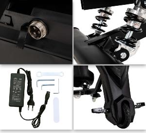 TROTTINETTE DRIFT électrique 250 W, noir, avec LEDS, pour enfant