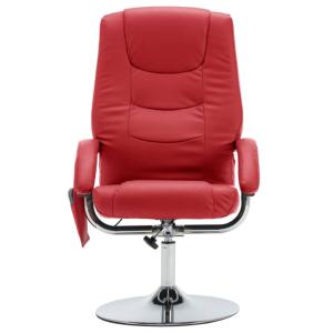 FAUTEUIL MASSAGE électrique, modèle MARINA, rouge