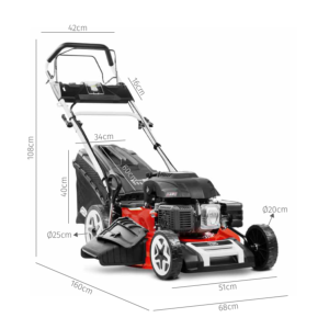 TONDEUSE thermique, 7,5 Cv, coupe 53 cm, démarrage éléctrique