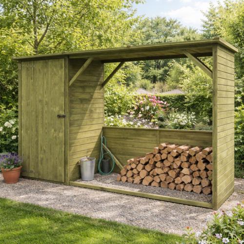 ABRI / RANGEMENT outils et bois de chauffage