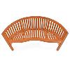 Banc de jardin design, en eucalyptus