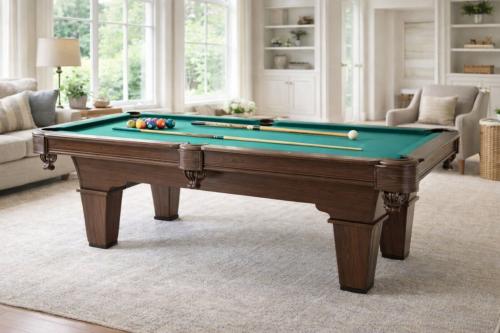 BILLARD marron style vintage 7 Ft -  taille 220 cm