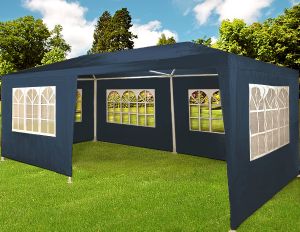 CHAPITEAU 6 x 3 m, toile bleu