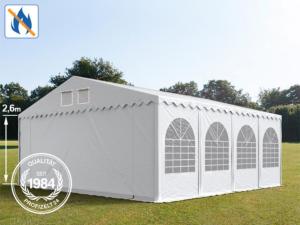 CHAPITEAU PROFESSIONNEL ELITE en PVC blanc, 600 gr, ignifugé, 8x8 mètres