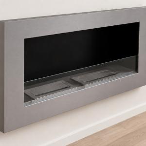 CHEMINEE desing INOX, modèle XL avec vitre, 5 coloris