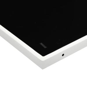 SALON de jardin acier thermolaqué blanc /  textilène, 10 places