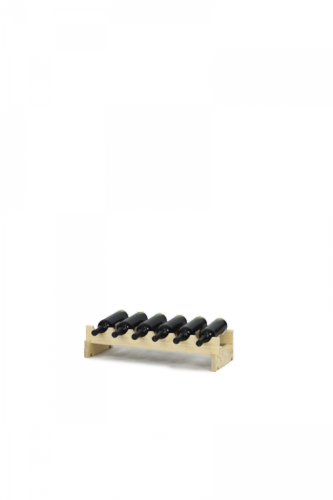 Module 65 cm largeur pour CASIER A VIN,  bois massif naturel, 6 bouteilles