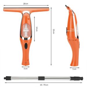 Nettoyeur électrique vitres, raclette, manche télescopique
