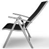 SALON de jardin en ALUMINIUM noir/8 chaises