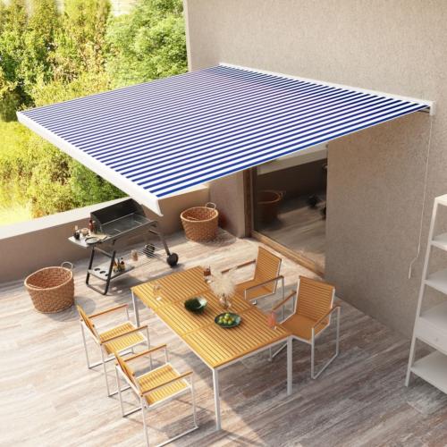 STORE BANNE coffre intégral 4 x 3 M manuel, 6 coloris