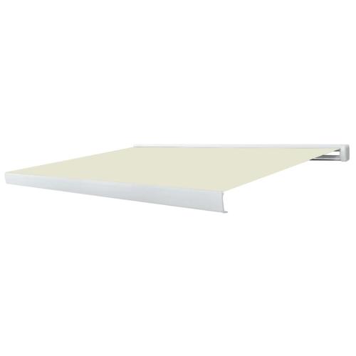 STORE BANNE coffre intégral 4.5 x 3 M motorisé, blanc, beige