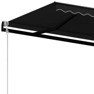 STORE BANNE anthracite 600 x 350 cm, motorisé, toile anthracite