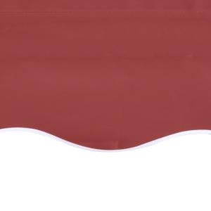STORE BANNE 5 x 3 m, manuel, rouge bordeaux