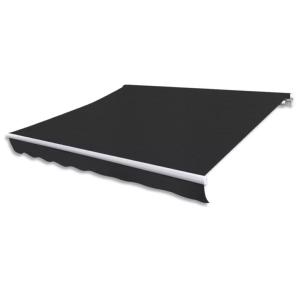 STORE BANNE 6 x 3 mètres, motorisé, anthracite
