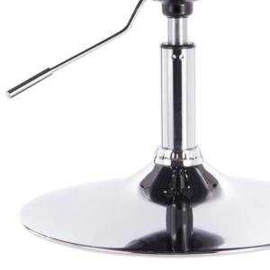 Fauteuil club pivotant blanc en simili cuir – Hauteur réglable