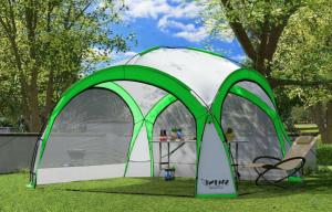 TONNELLE ,  dôme diamètre 460 cm, éclairage led solaire, vert