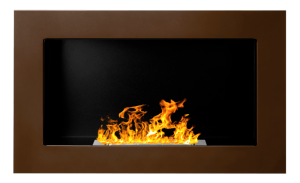 CHEMINEE ETHANOL inox, 65 cm, marron, COLORADO