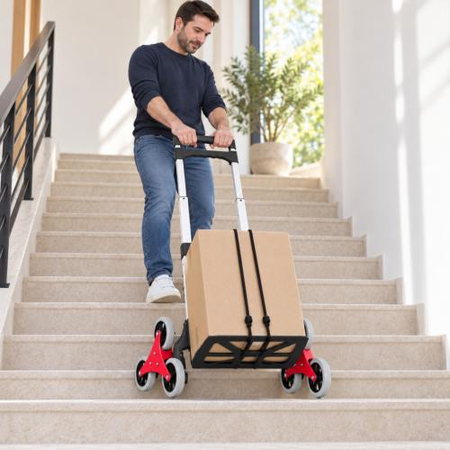 DIABLE à 6 roues pour escalier, en aluminium