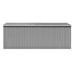 ABRI de jardin, métal galvanisé gris, 5 dimensions