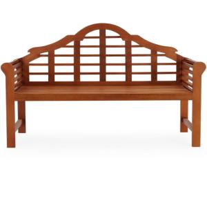 Banc de jardin design 135 cm, en eucalyptus