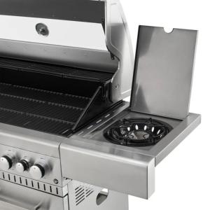 BARBECUE gaz XXL luxe, fabriqué en INOX, 7 brûleurs