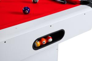 BILLARD type PRO, 7Ft, bois blanc, tapis rouge
