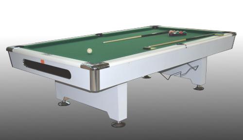 BILLARD 8 Ft bois massif blanc, luxe, plateau ardoise 26 mm, HERCULES