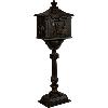 Boîte aux lettres, Antique, en fonte d'aluminium, bronze