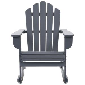 Fauteuil à bascule ALASKA, rocking Chair bois gris