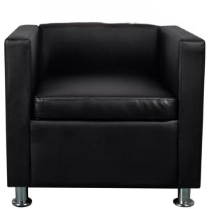 FAUTEUIL DESIGN HAUTE QUALITE CUBE, noir