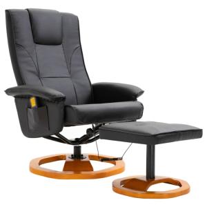 FAUTEUIL MASSAGE électrique, ATHENA, noir