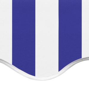 Toile rechange store banne 300 x 250 cm, bleu/blanc