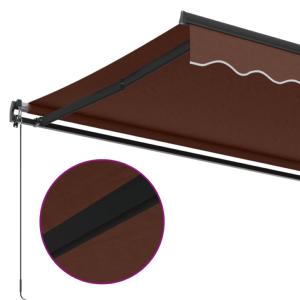 STORE BANNE 4.5 x 3.5 m, manuel, toile marron