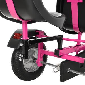 KART VOITURE à pédales 190 cm, vert ou rose